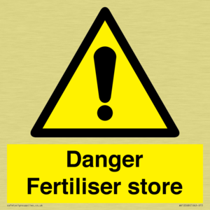 Danger Fertiliser store